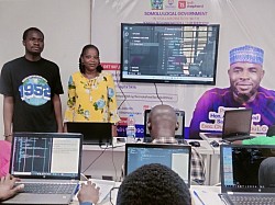 Ms. Oluwatomisin, Head of ICT Unit, Somolu Locals Govt. was available to motivate us