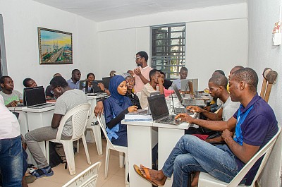 UI/UX lecture being delivered by Mr. Sunkanmi Lateef